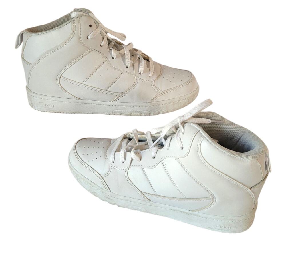 AND1 Women's SZ 9 Sneaker Hightop Basketball White Athletic Athleisure